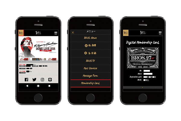 BROS.会員証＆新規入会特典リニューアルのお知らせ | 福山雅治